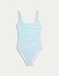 Printed Scoop Neck Swimsuit