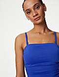Tummy Control Ruched Bandeau Swimsuit