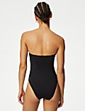 Tummy Control Ruched Bandeau Swimsuit