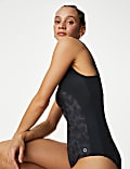 Maillot de bain à décolleté rond avec imprimé