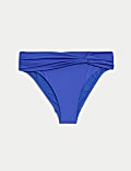 Twist Front High Leg Bikini Bottoms