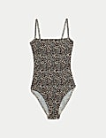 Printed Square Neck Swimsuit