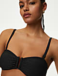 Textured Bandeau Bikini Top