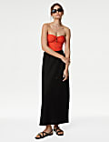 Tummy Control Textured Bandeau Swimsuit
