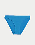 Textured High Leg Bikini Bottoms