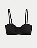 Macramé Detail Padded Bandeau Bikini Top