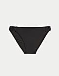 Macrame Detail High Leg Bikini Bottoms