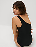 Neoprene Padded One Shoulder Swimsuit