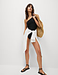 Neoprene Padded One Shoulder Swimsuit