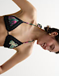 Textured Triangle Bikini Top