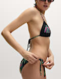 Printed Tie Side Bikini Bottoms