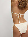 Jacquard Tie Side Bikini Bottoms