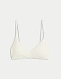 Lace Textured Scoop Neck Bikini Top