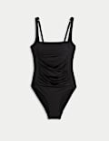 Tummy Control Padded Square Neck Swimsuit