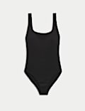 Period Ribbed Scoop Neck Swimsuit