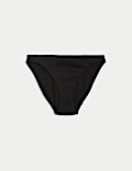 Ribbed High Leg Bikini Bottoms