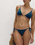 Bead Detail Triangle Bikini Top