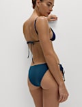 Bead Detail Triangle Bikini Top