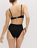 Tummy Control High Waisted High Leg Bikini Bottoms