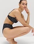 Polka Dot High Waisted Bikini Bottom