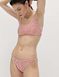 Printed High Leg Bikini Bottoms