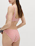 Printed High Leg Bikini Bottoms
