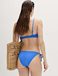 Trim Detail High Leg Bikini Bottoms