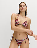 Printed Padded Halterneck Triangle Bikini Top