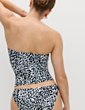 Printed Bandeau Tankini Top