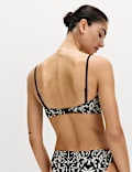 Printed Bandeau Bikini Top