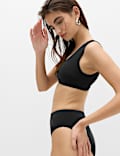 Bas de bikini &eacute;chancr&eacute; taille haute