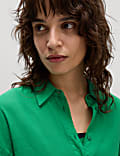 Pure Cotton Collared Beach Shirt