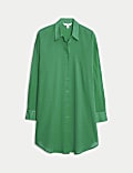 Zuiver katoenen strandshirt kraag