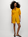Pure Cotton Collared Beach Shirt
