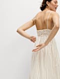 Cotton Rich Strappy Midaxi Beach Dress