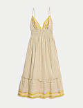 Cotton Rich Strappy Midaxi Beach Dress