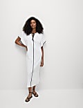 Pure Cotton V-Neck Kaftan Beach Dress