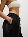 Pure Cotton Crochet Beach Trousers