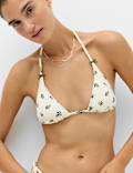 Textured Triangle Bikini Top