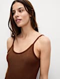 Scoop Neck Strappy Midaxi Beach Dress