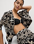 Pure Cotton Printed Collared Beach Shirt