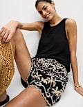 Pure Cotton Printed Beach Shorts