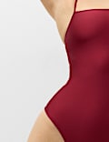 Sheen Square Neck Swimsuit