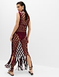 Macrame Sheer Maxi Beach Dress