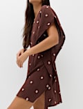 Pure Cotton Polka Dot Beach Cover Up Kaftan