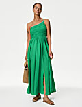 Pure Cotton Beaded Midaxi Beach Dress
