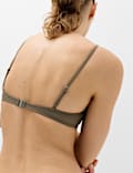 Padded Cropped Scoop Neck Bikini Top