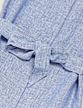 Pure Linen Belted Midi Shirt Dress