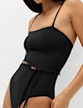 Trim Detail Bandeau Swimsuit
