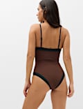 Firm Control Colour Block Square Neck Swimsuit